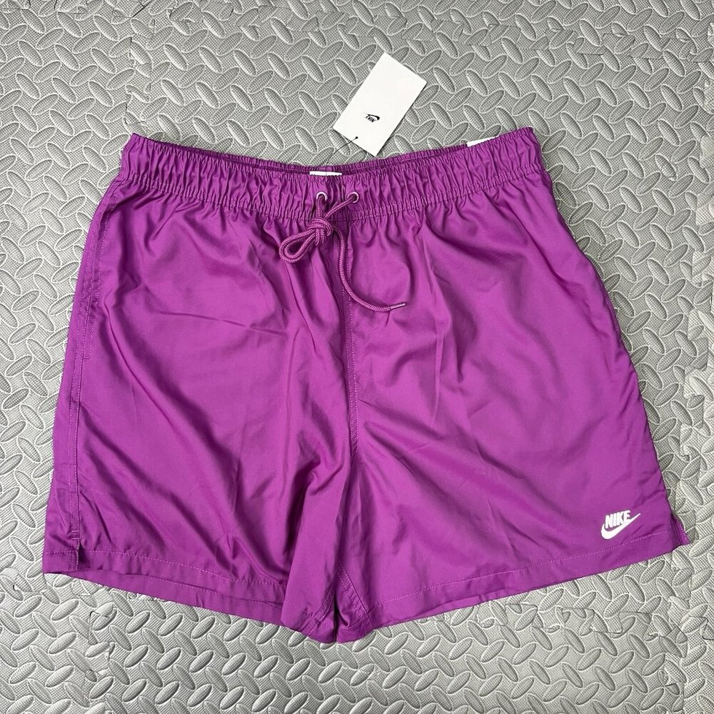 Nike Flow Shorts Size Small Mens Purple Woven 6" $50